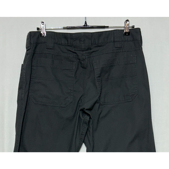 Noble Cargo Pants Mens 34x30 Gray Canvas Measures 34x30 Stretch Flex Workwear - Picture 4 of 9